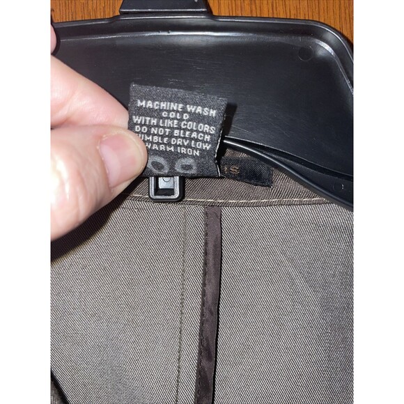 Robert Louis Brown Collared Belted 2 Pocket Puff Shoulder Blazer Jacket Medium - Picture 4 of 8